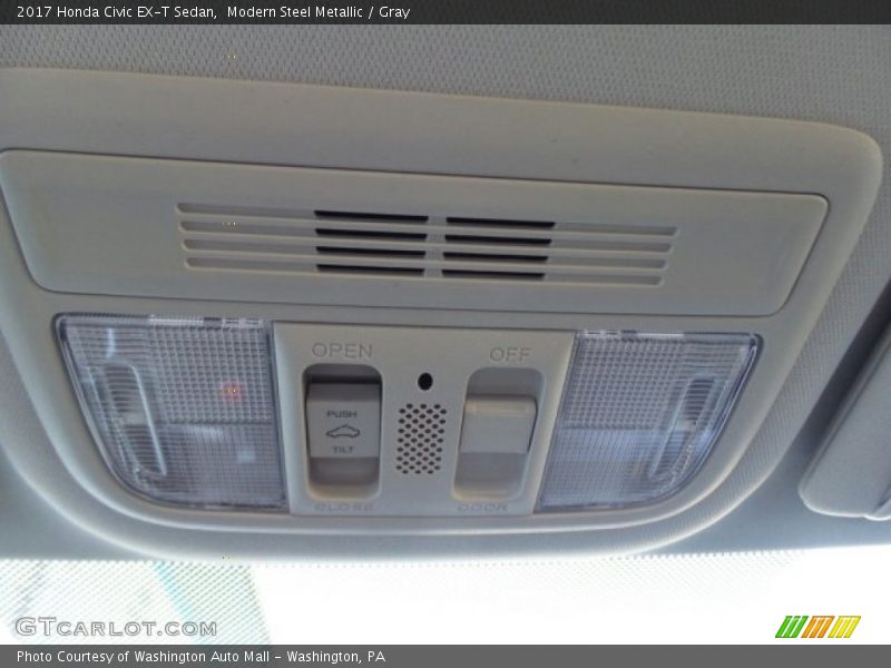 Modern Steel Metallic / Gray 2017 Honda Civic EX-T Sedan