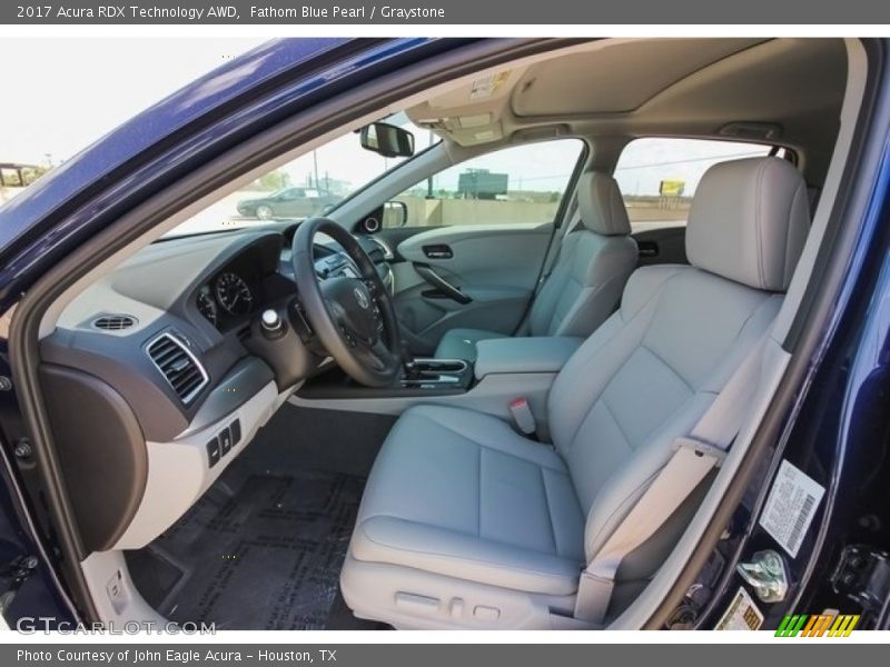 Fathom Blue Pearl / Graystone 2017 Acura RDX Technology AWD