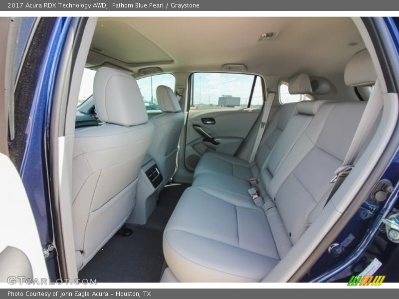 Fathom Blue Pearl / Graystone 2017 Acura RDX Technology AWD