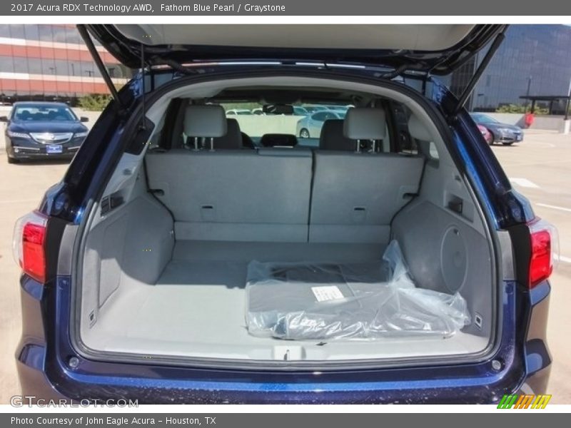 Fathom Blue Pearl / Graystone 2017 Acura RDX Technology AWD