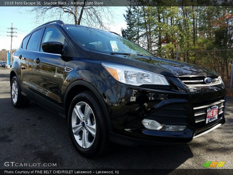 Shadow Black / Medium Light Stone 2016 Ford Escape SE