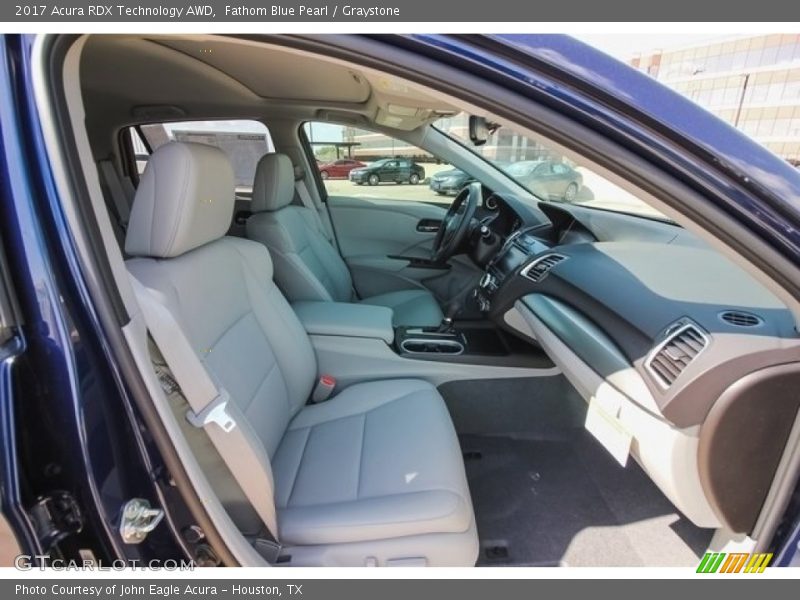Fathom Blue Pearl / Graystone 2017 Acura RDX Technology AWD