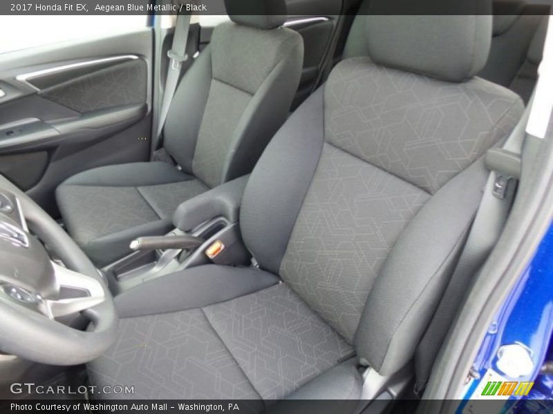 Aegean Blue Metallic / Black 2017 Honda Fit EX