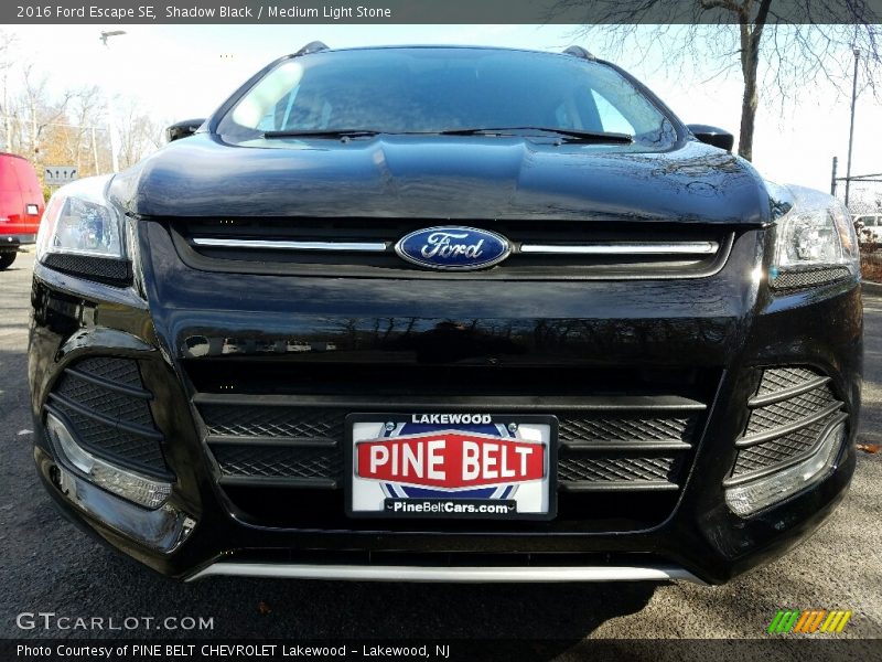 Shadow Black / Medium Light Stone 2016 Ford Escape SE