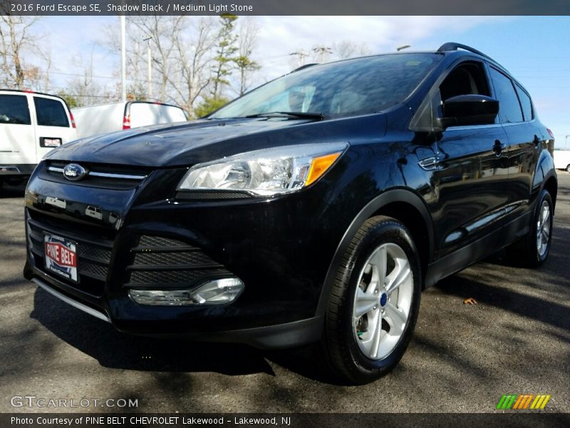 Shadow Black / Medium Light Stone 2016 Ford Escape SE