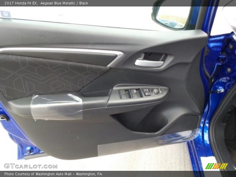 Aegean Blue Metallic / Black 2017 Honda Fit EX