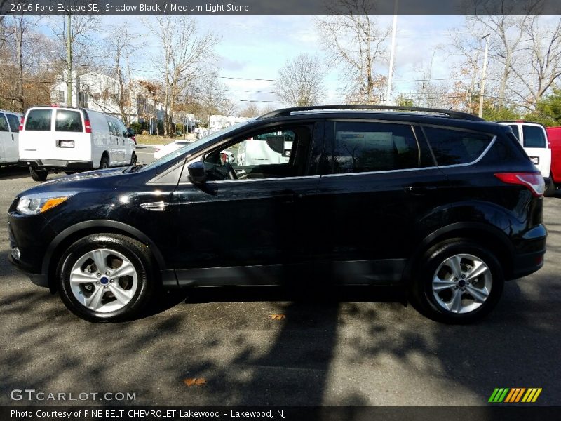Shadow Black / Medium Light Stone 2016 Ford Escape SE