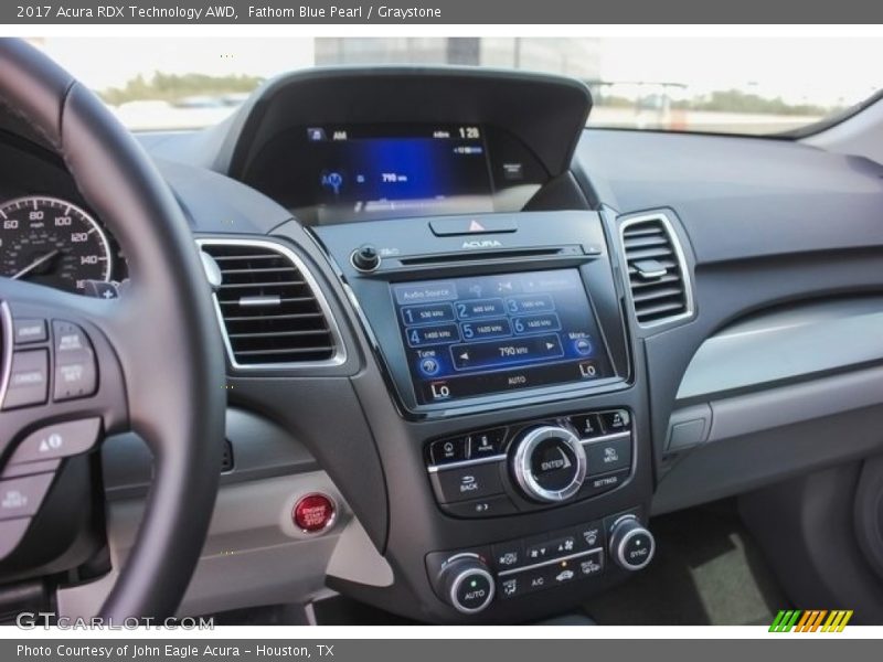 Fathom Blue Pearl / Graystone 2017 Acura RDX Technology AWD