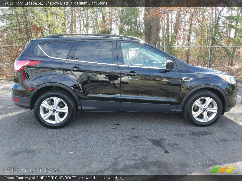 Shadow Black / Medium Light Stone 2016 Ford Escape SE