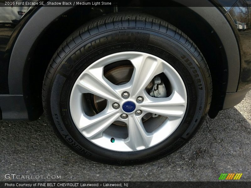 Shadow Black / Medium Light Stone 2016 Ford Escape SE