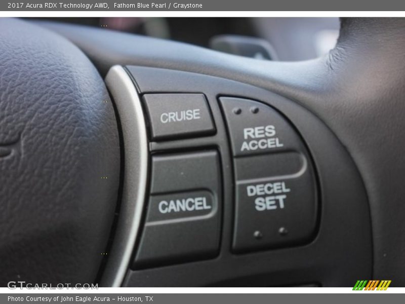 Fathom Blue Pearl / Graystone 2017 Acura RDX Technology AWD