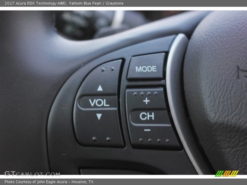Fathom Blue Pearl / Graystone 2017 Acura RDX Technology AWD