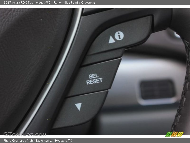 Fathom Blue Pearl / Graystone 2017 Acura RDX Technology AWD