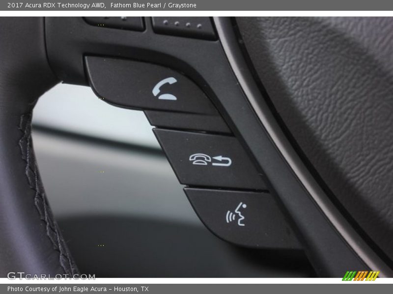 Fathom Blue Pearl / Graystone 2017 Acura RDX Technology AWD