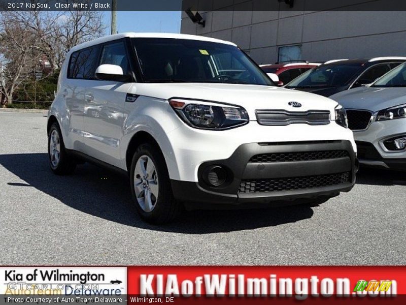 Clear White / Black 2017 Kia Soul