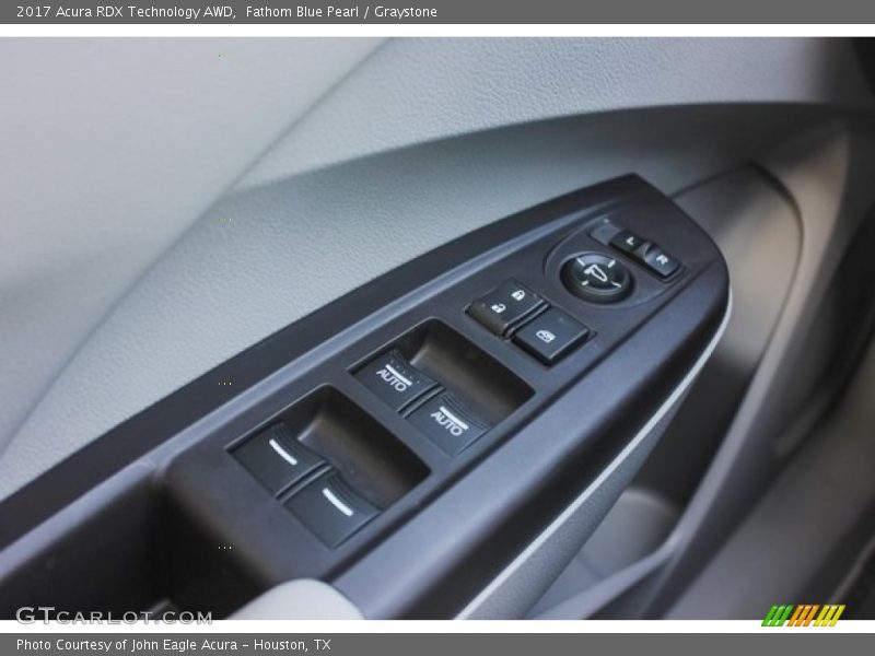 Fathom Blue Pearl / Graystone 2017 Acura RDX Technology AWD