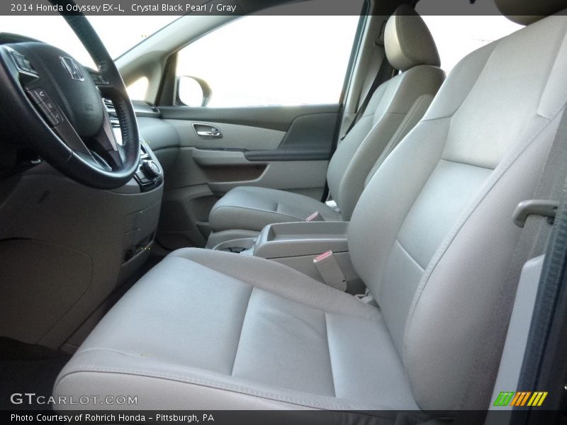 Crystal Black Pearl / Gray 2014 Honda Odyssey EX-L