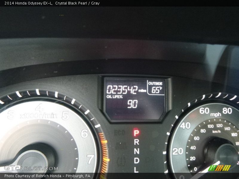 Crystal Black Pearl / Gray 2014 Honda Odyssey EX-L