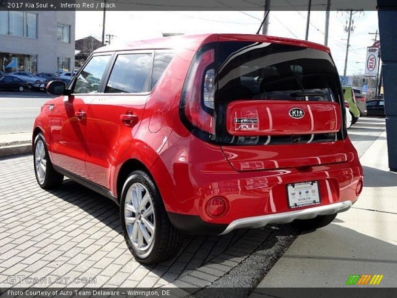 Inferno Red / Black 2017 Kia Soul +