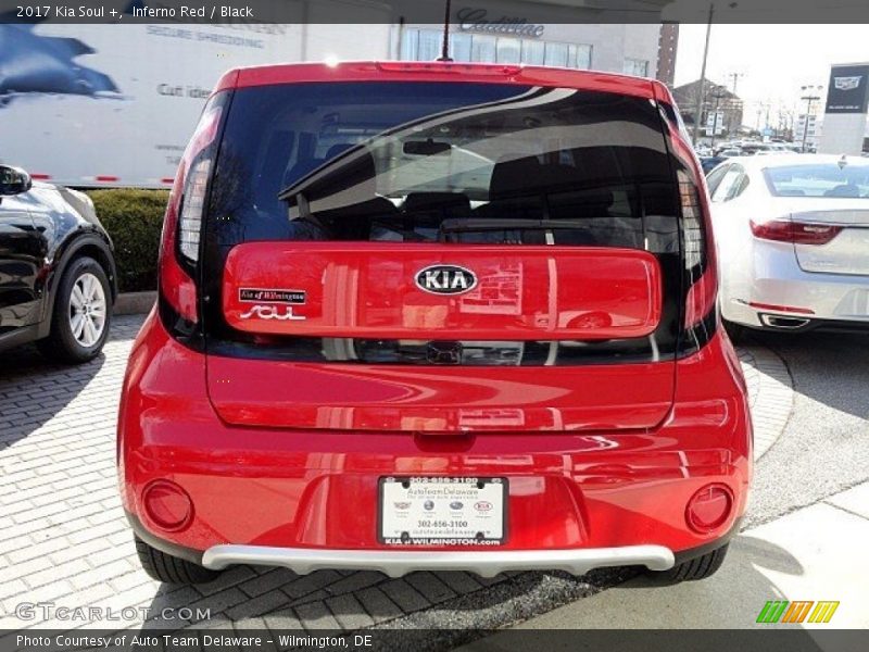 Inferno Red / Black 2017 Kia Soul +