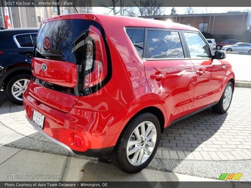 Inferno Red / Black 2017 Kia Soul +