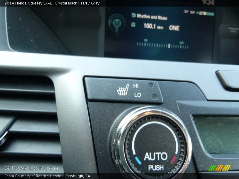 Crystal Black Pearl / Gray 2014 Honda Odyssey EX-L
