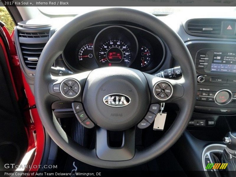 Inferno Red / Black 2017 Kia Soul +