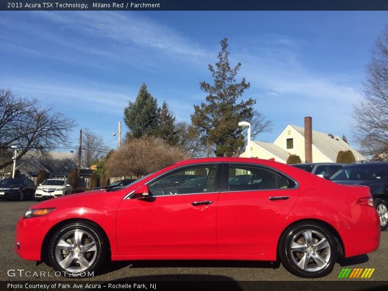 Milano Red / Parchment 2013 Acura TSX Technology