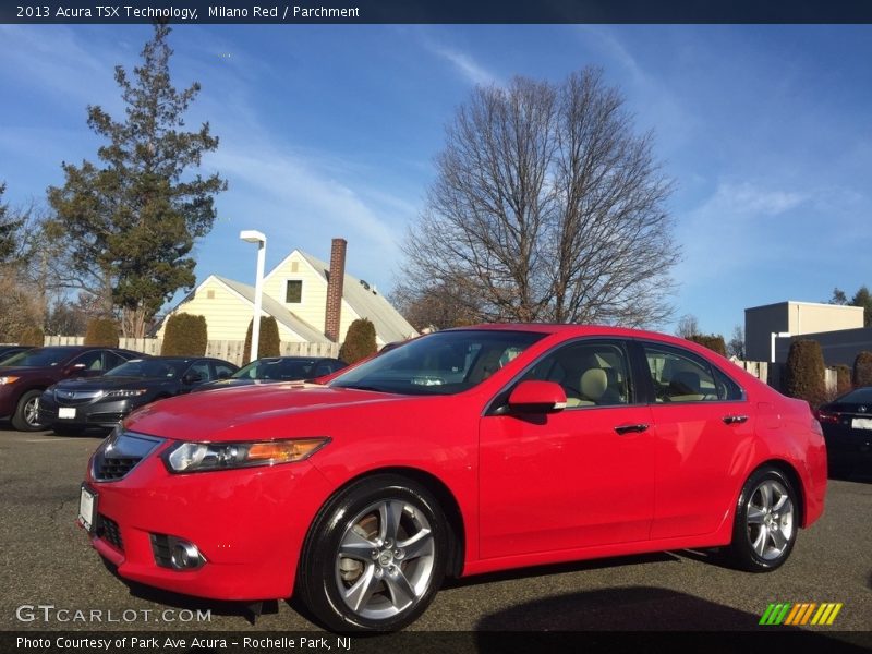 Milano Red / Parchment 2013 Acura TSX Technology