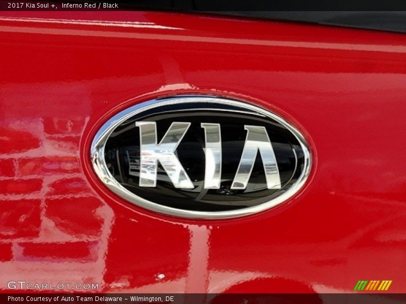 Inferno Red / Black 2017 Kia Soul +