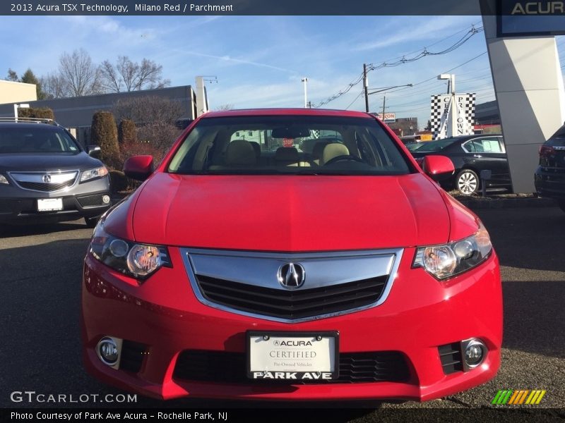 Milano Red / Parchment 2013 Acura TSX Technology