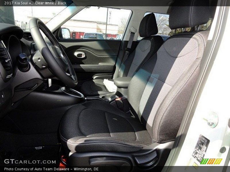 Clear White / Black 2017 Kia Soul +