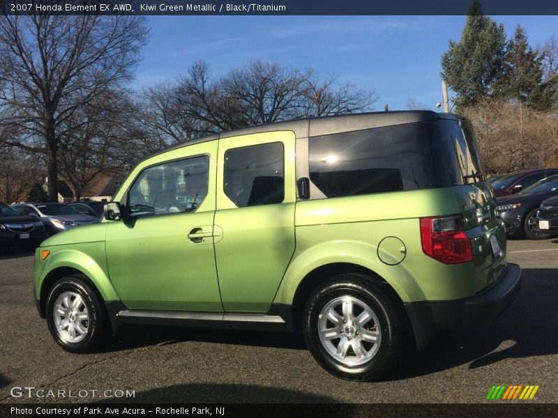 Kiwi Green Metallic / Black/Titanium 2007 Honda Element EX AWD