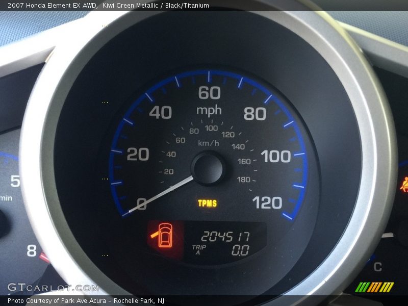 Kiwi Green Metallic / Black/Titanium 2007 Honda Element EX AWD
