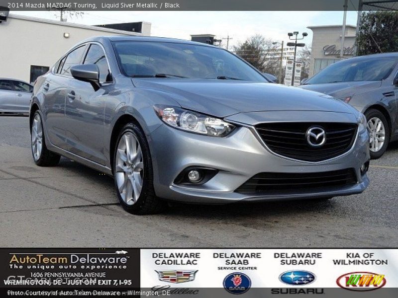 Liquid Siver Metallic / Black 2014 Mazda MAZDA6 Touring