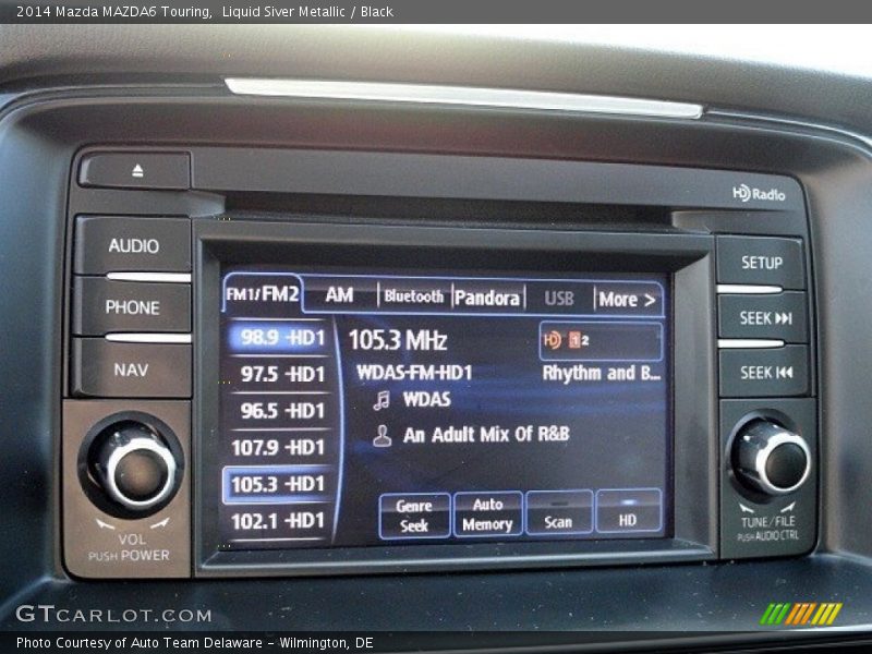 Liquid Siver Metallic / Black 2014 Mazda MAZDA6 Touring