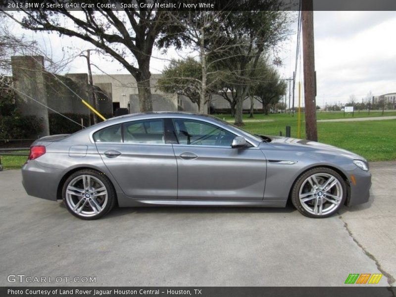 Space Gray Metallic / Ivory White 2013 BMW 6 Series 640i Gran Coupe