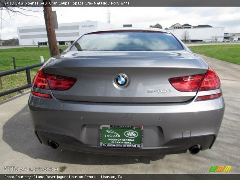 Space Gray Metallic / Ivory White 2013 BMW 6 Series 640i Gran Coupe