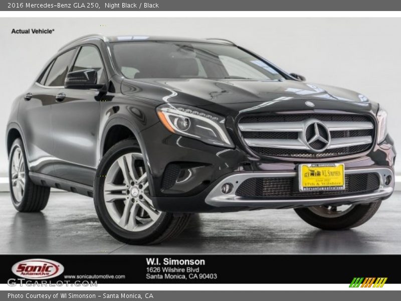 Night Black / Black 2016 Mercedes-Benz GLA 250