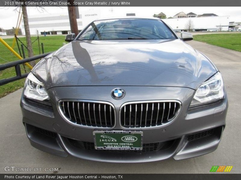 Space Gray Metallic / Ivory White 2013 BMW 6 Series 640i Gran Coupe