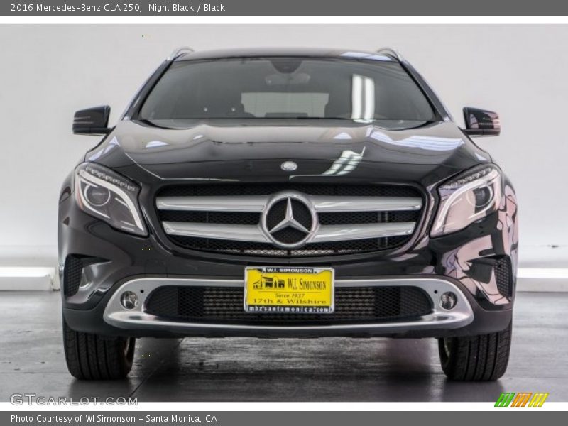 Night Black / Black 2016 Mercedes-Benz GLA 250