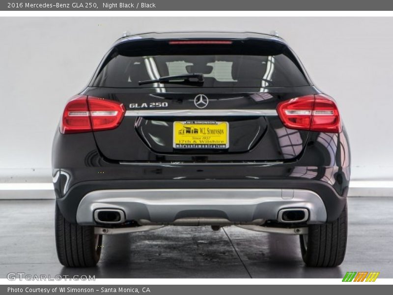Night Black / Black 2016 Mercedes-Benz GLA 250