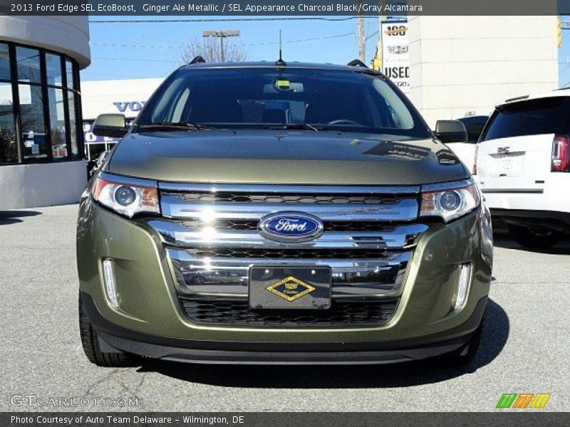 Ginger Ale Metallic / SEL Appearance Charcoal Black/Gray Alcantara 2013 Ford Edge SEL EcoBoost