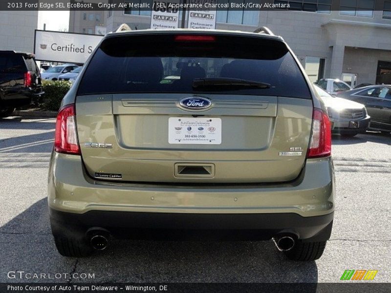 Ginger Ale Metallic / SEL Appearance Charcoal Black/Gray Alcantara 2013 Ford Edge SEL EcoBoost