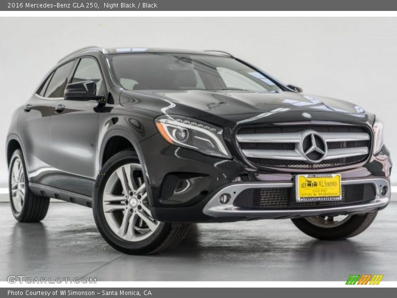 Night Black / Black 2016 Mercedes-Benz GLA 250