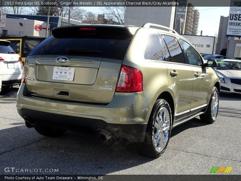Ginger Ale Metallic / SEL Appearance Charcoal Black/Gray Alcantara 2013 Ford Edge SEL EcoBoost