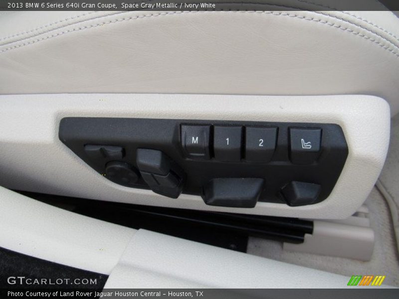 Space Gray Metallic / Ivory White 2013 BMW 6 Series 640i Gran Coupe