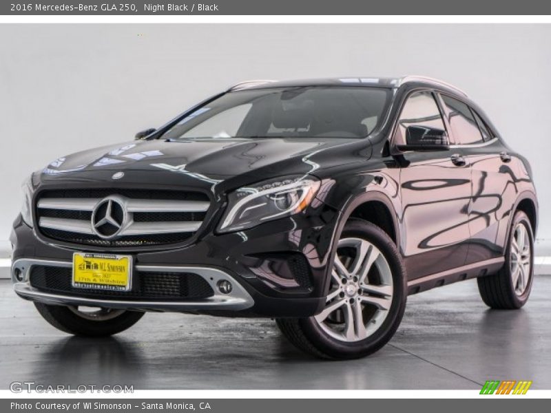 Night Black / Black 2016 Mercedes-Benz GLA 250