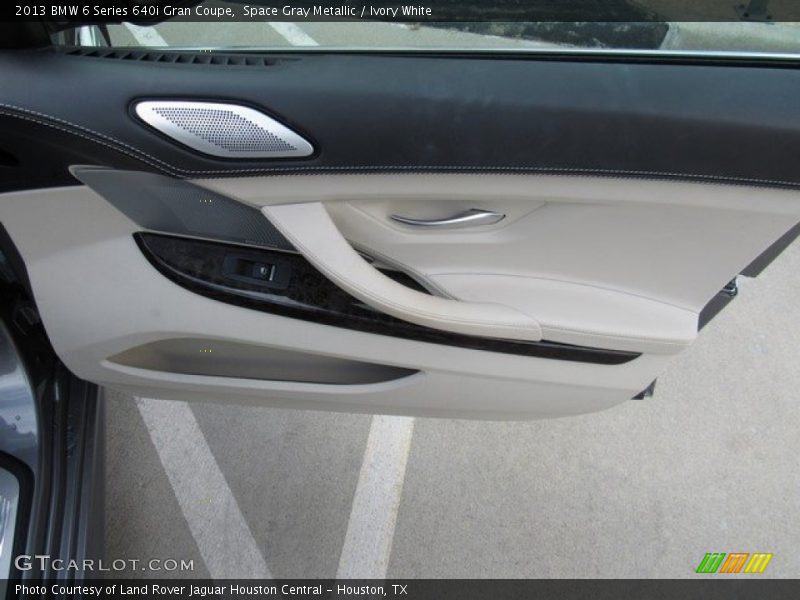 Space Gray Metallic / Ivory White 2013 BMW 6 Series 640i Gran Coupe