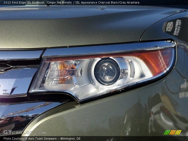 Ginger Ale Metallic / SEL Appearance Charcoal Black/Gray Alcantara 2013 Ford Edge SEL EcoBoost